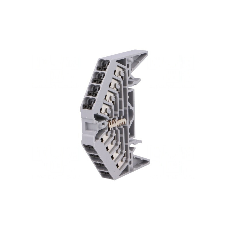 Conector de Șine 1,5mm2 16 Borne Gri TS35 x 15 | Electronic-mag.ro | Componente Electronice