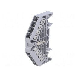 Conector Șină 1.5mm² 16 Borne Gri TS35 x 7.5 | Electronic-mag.ro | Componente Electronice