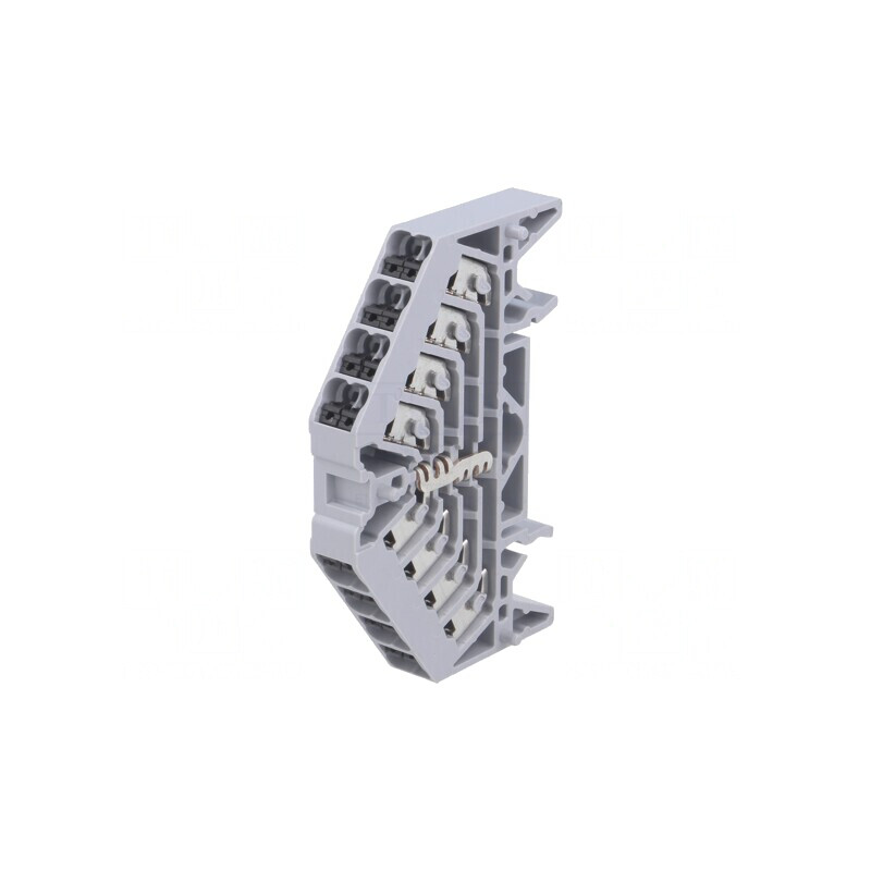 Conector Șină 1.5mm² 16 Borne Gri TS35 x 7.5 | Electronic-mag.ro | Componente Electronice