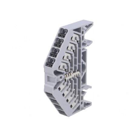 Conector Șină 1.5mm² 16 Borne Gri TS35 x 7.5 | Electronic-mag.ro | Componente Electronice