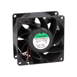Ventilator axial DC 24V 80x80x38mm 143m3/h 55,2dBA cu bilă | Electronic-mag.ro | Componente Electronice