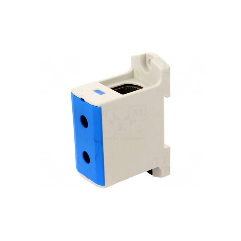 Conector Șine 25-150mm2 2 Borne Albastru | Electronic-mag.ro | Componente Electronice