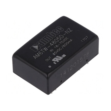 Convertor DC/DC 6W 18-75V la 5V/-5V DIP24 | Electronic-mag.ro | Componente Electronice