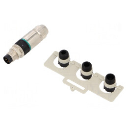 Conector M8 4-Pin Drept pe Cablu IP67 32V | Electronic-mag.ro | Componente Electronice