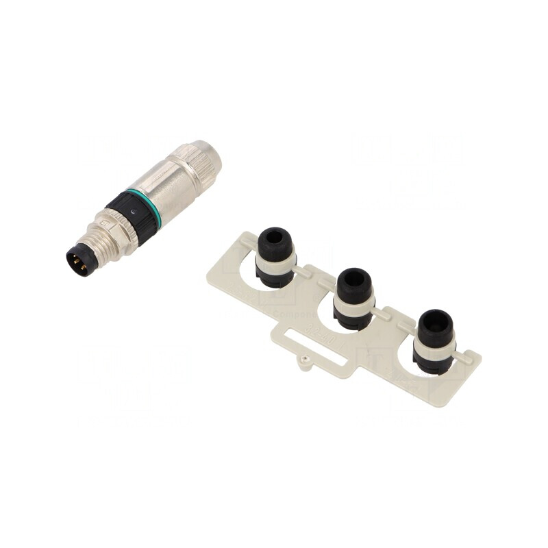 Conector M8 4-Pin Drept pe Cablu IP67 32V | Electronic-mag.ro | Componente Electronice