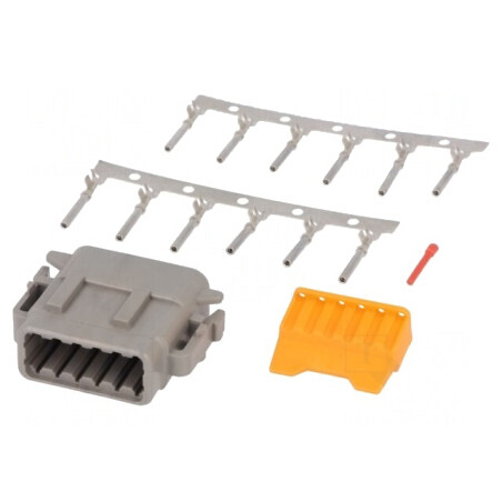 Conector cablu-cablu DTM mamă PIN 12 crimpat | Electronic-mag.ro | Componente Electronice