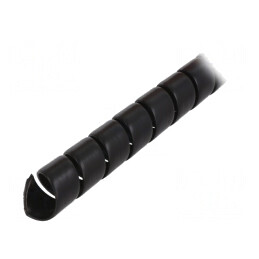 Înfășurare Spirală Neagră Polipropilenă 23mm 1m | Electronic-mag.ro | Componente Electronice