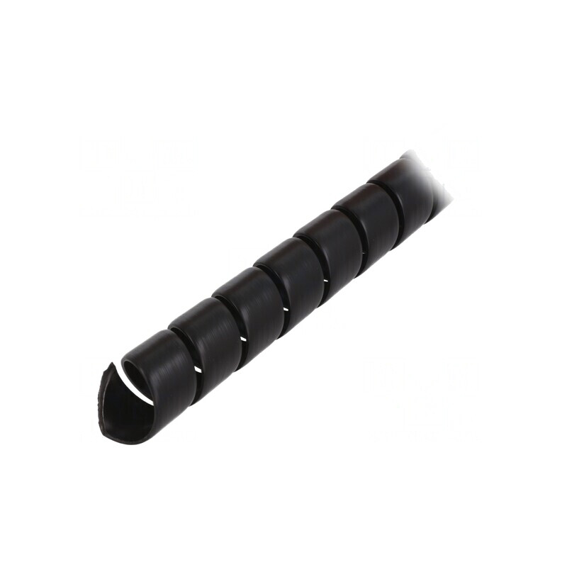Înfășurare Spirală Neagră Polipropilenă 23mm 1m | Electronic-mag.ro | Componente Electronice