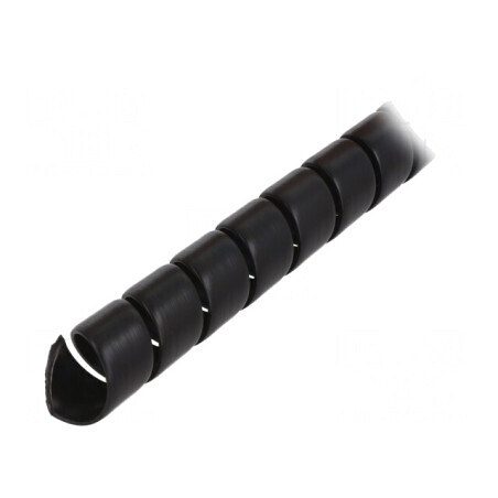 Înfășurare Spirală Neagră Polipropilenă 23mm 1m | Electronic-mag.ro | Componente Electronice