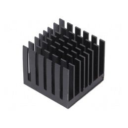 Radiator Extrudat cu Aripioare BGA Negru 29x29mm | Electronic-mag.ro | Componente Electronice
