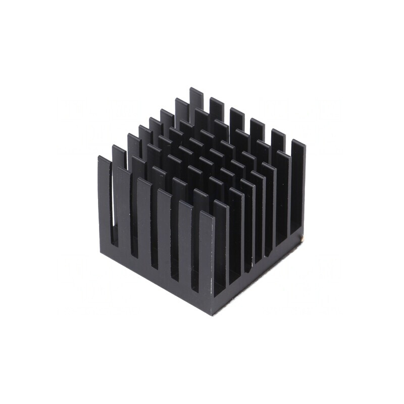 Radiator Extrudat cu Aripioare BGA Negru 29x29mm | Electronic-mag.ro | Componente Electronice