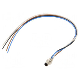 Conector M5 Tată 4 Pini Aurit IP67 | Electronic-mag.ro | Componente Electronice