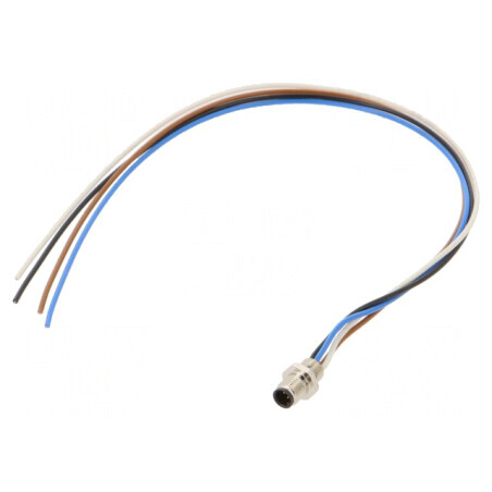 Conector M5 Tată 4 Pini Aurit IP67 | Electronic-mag.ro | Componente Electronice