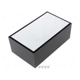 Carcasă universală neagră 96x160x63mm ABS | Electronic-mag.ro | Componente Electronice