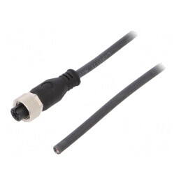 Cablu de Conectare M12 4PIN 3m 250VAC 4A PUR | Electronic-mag.ro | Componente Electronice