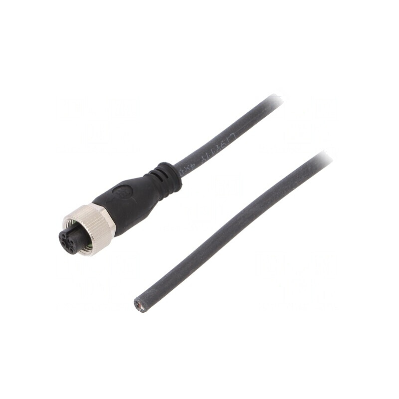Cablu de Conectare M12 4PIN 3m 250VAC 4A PUR | Electronic-mag.ro | Componente Electronice
