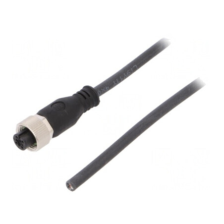 Cablu de Conectare M12 4PIN 3m 250VAC 4A PUR | Electronic-mag.ro | Componente Electronice