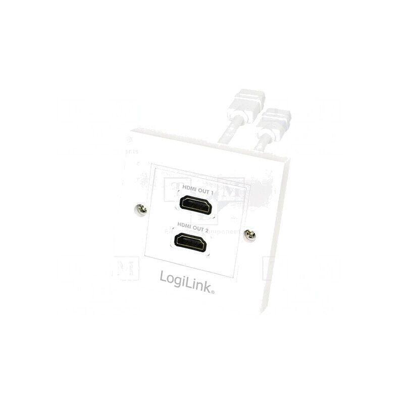 Soclu de Perete Alb HDMI x4 | Electronic-mag.ro | Componente Electronice
