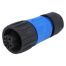 Conector circular mamă 4 pini cu șurub pe cablu | Electronic-mag.ro | Componente Electronice