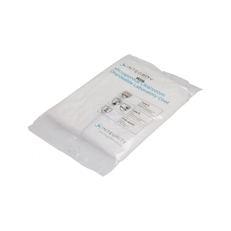 Halat ESD XXL Unisex cu Fermoar Alb | Electronic-mag.ro | Componente Electronice