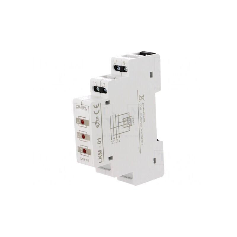 Indicator de Tensiune 3x400VAC IP20 pentru Șină DIN | Electronic-mag.ro | Componente Electronice