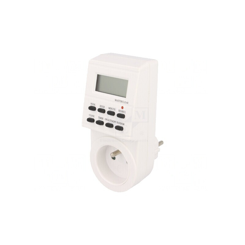 Întrerupător Temporizat 7 Zile 230V 2 PIN | Electronic-mag.ro | Componente Electronice