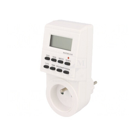 Întrerupător Temporizat 7 Zile 230V 2 PIN | Electronic-mag.ro | Componente Electronice