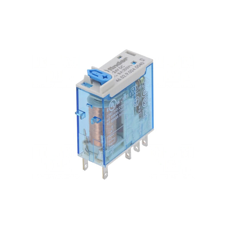 Releu Electromagnetic DPDT 24VDC 15A | Electronic-mag.ro | Componente Electronice
