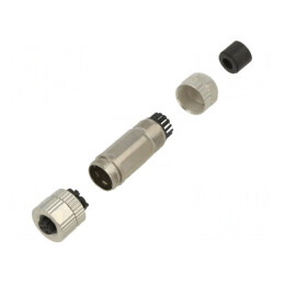 Mufă M12 4-PIN mamă Ethernet IP65 drept 250V | Electronic-mag.ro | Componente Electronice