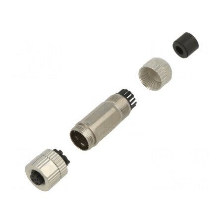 Mufă M12 4-PIN mamă Ethernet IP65 drept 250V | Electronic-mag.ro | Componente Electronice