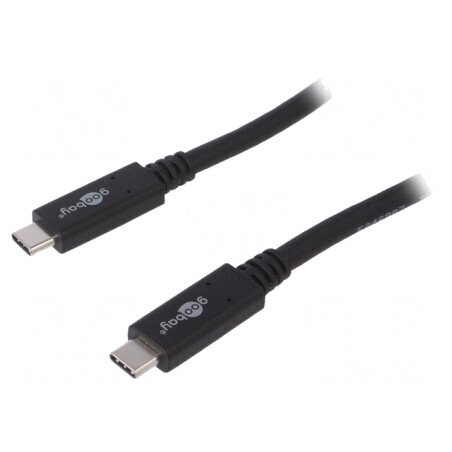 Cablu USB C 3.2 Negru 0.5m 20Gbps | Electronic-mag.ro | Componente Electronice