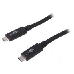 Cablu USB C 3.2 Negru 0.5m 20Gbps | Electronic-mag.ro | Componente Electronice