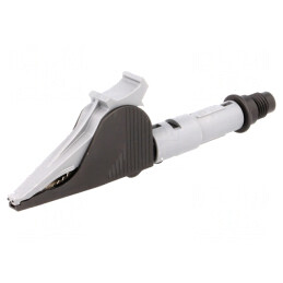 Bornă crocodil neagră 20A 1kV 41mm | Electronic-mag.ro | Componente Electronice