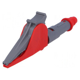 Bornă crocodil roșie 20A 41mm 1kV | Electronic-mag.ro | Componente Electronice
