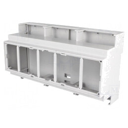 Carcasă pentru șină DIN 90x159.5x53mm Gri | Electronic-mag.ro | Componente Electronice