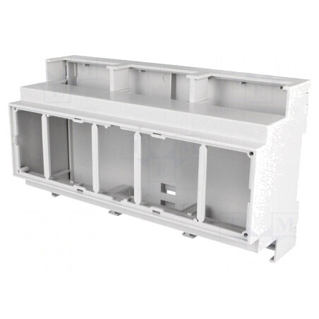Carcasă pentru șină DIN 90x159.5x53mm Gri | Electronic-mag.ro | Componente Electronice