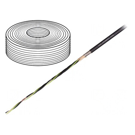 Cablu Motor Chainflex CF31 4G1.5mm2 Negru Litat Cu | Electronic-mag.ro | Componente Electronice