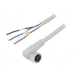 Cablu Conectare M12 4 Pini Unghi 3m Mufă Mamă | Electronic-mag.ro | Componente Electronice