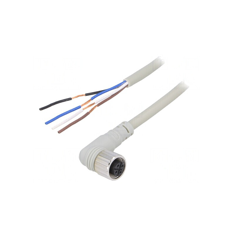 Cablu Conectare M12 4 Pini Unghi 3m Mufă Mamă | Electronic-mag.ro | Componente Electronice