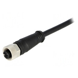 Mufă M12 5 PIN mamă 2m IP67 60V 4A | Electronic-mag.ro | Componente Electronice