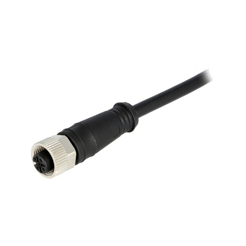 Mufă M12 5 PIN mamă 2m IP67 60V 4A | Electronic-mag.ro | Componente Electronice