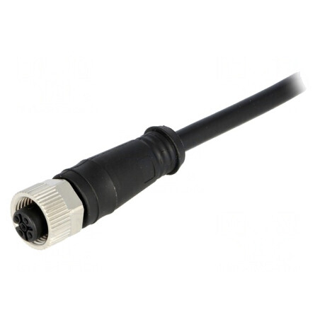 Mufă M12 5 PIN mamă 2m IP67 60V 4A | Electronic-mag.ro | Componente Electronice