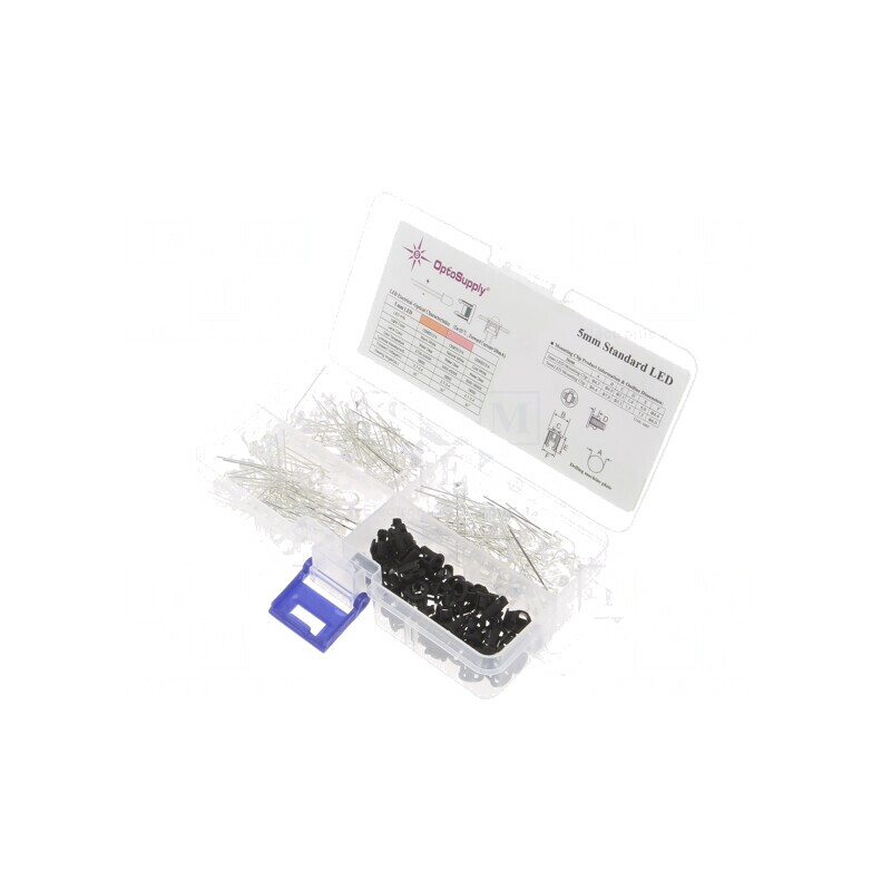 Set LED-uri THT 5mm - Alb Cald, Natural, Rece 20mA (170 buc) | Electronic-mag.ro | Componente Electronice
