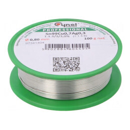 Sârmă de lipit fără plumb 0,8mm 100g | Electronic-mag.ro | Componente Electronice