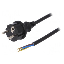 Cablu SCHUKO 3x1,5mm2 PVC 5m | Electronic-mag.ro | Componente Electronice