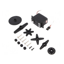 Servomecanism Analogic Metalic 120° 4.8-6VDC | Electronic-mag.ro | Componente Electronice