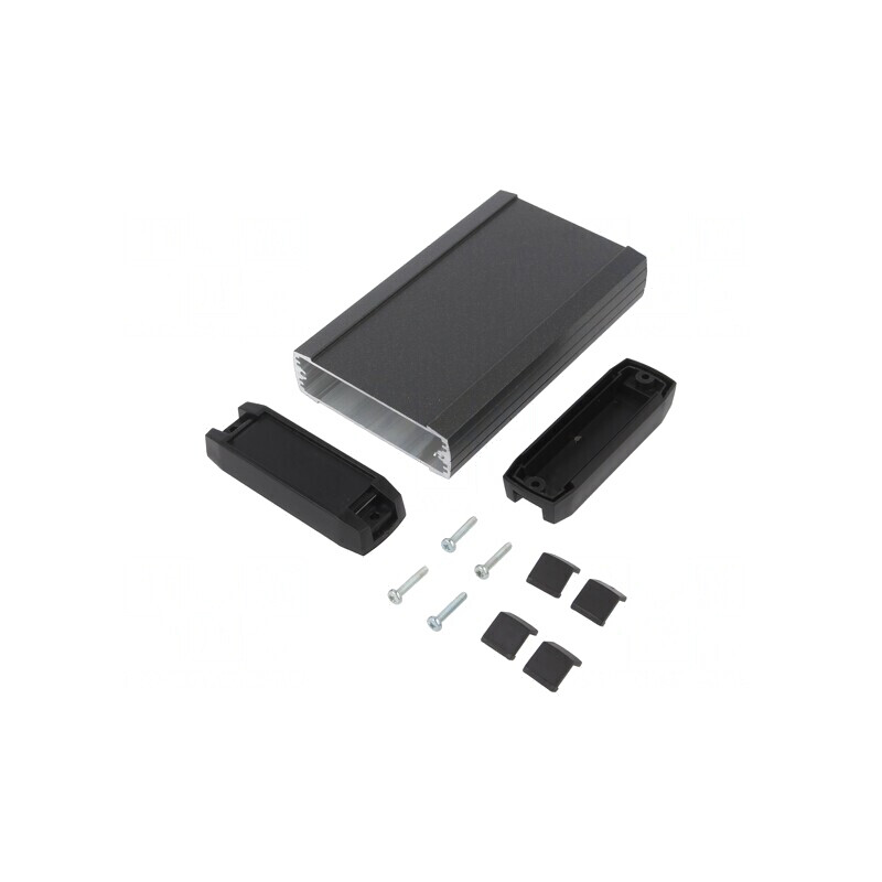 Carcasă Aluminiu Grafit 50x82x160mm | Electronic-mag.ro | Componente Electronice