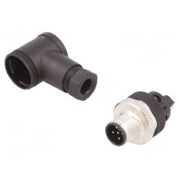 Mufă M12 PIN 5 tată cablu 4-6mm DeviceNet CANopen | Electronic-mag.ro | Componente Electronice