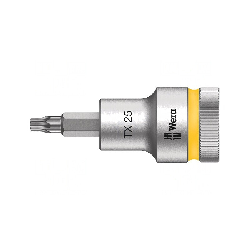 Cap Tubulară Torx TX25 1/2 60mm Oțel Crom-Vanadium Zyklop | Electronic-mag.ro | Componente Electronice