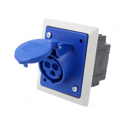 Conector Alimentare AC Soclu Mamă 16A 400VAC 3 PIN | Electronic-mag.ro | Componente Electronice